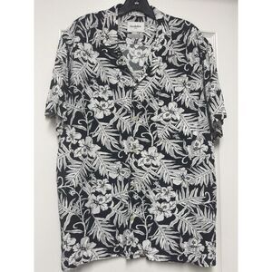 Good Fellow & Co Short Sleeve Button down Tropical print Shirt XL